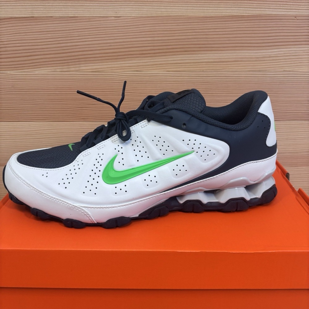 Nike Reax 8 NSW SL Training Shoes Mens 11.5 White Green Navy IR5118-102